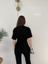 Ön Bağlama Detay Bluz ve Pantolonlu Modal İkili Takım Siyah 2156