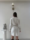 Polo Yaka Belden Drape Detay Modal Elbise Bej 2044