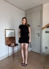 Sırt Dekolte Detay Modal Tulum Siyah 2371