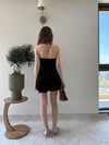 Straplez Bel Drape Detay İç Astarlı Şortlu Sandy Elbise Siyah 2294