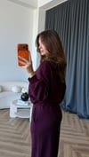 Sweat ve Pantolonlu Modal İkili Takım Mürdüm 2464