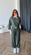 Sweat ve Pantolonlu Modal İkili Takım Haki 2464