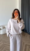 Sweat ve Pantolonlu Modal İkili Takım Taş 2464
