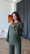 Sweat ve Pantolonlu Modal İkili Takım Haki 2464