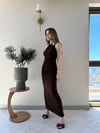 Tek Omuz Drape Aksesuar Detay Sandy Elbise Kırmızı 2324
