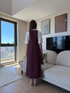 Tişört ve Askılı Salaş Modal Elbise Bordo 2281