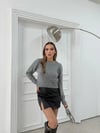 YUMOŞ CROP KAZAK ANTRASİT