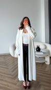 Yumoş Oversize Hırka Beyaz 2519