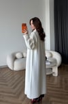 Yumoş Oversize Hırka Beyaz 2519