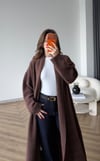 Yumoş Oversize Hırka Kahverengi 2519