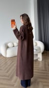 Yumoş Oversize Hırka Kahverengi 2519