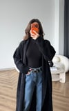 Yumoş Oversize Hırka Siyah 2519