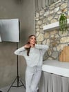 YUMOŞ TRİKO KUMAŞ KAZAK VE PANTOLONLU İKİLİ TAKIM GRİ