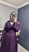 Fermuar Detaylı Pilise Elbise 