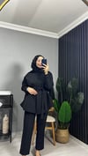 Taşlı Scuba Takım Siyah