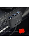 Araç Çakmak Çoğaltıcı 120 Watt 3 Lü Çakmak Soket Usb - Çift Pd Şarj Girişli Araba Şarjı Soket