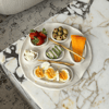 Modern Bölmeli Stoneware Sunum Tabağı 