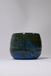Stoneware Mavi Akışkan Kupa