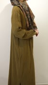 Müslin Gömlek Elbise Zeytin Yeşili