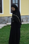 Nakışlı Abaya Şal Takım