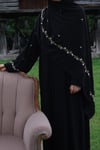 Nakışlı Abaya Şal Takım