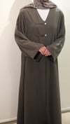 Sedef Düğmeli Abaya