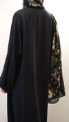 Sedef Düğmeli Abaya Siyah