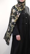Sedef Düğmeli Abaya Siyah