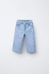 Connemara Jeans Kız Çocuk Nakışlı Kot Pantolon Lastikli Bel Rahat Kalıp