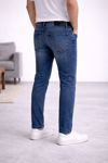 Erkek Açık Mavi Tapered Fit Jean Pantolon – 5 Cepli, Esnek Denim