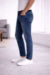 Erkek Açık Mavi Tapered Fit Jean Pantolon – 5 Cepli, Esnek Denim