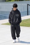 Erkek Çocuk Kapüşonlu Kanguru Cepli Baskılı Sweatshirt ve Jogger Pantolon 2'li Eşofman Takımı
