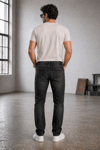 Jeans Erkek Slim Fit Siyah Jean Pantolon Hafif Kimyasal Yıkamalı Modern Kesim