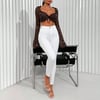 Jeans Kadın Beyaz Yüksek Bel Skinny Fit Jean Pantolon