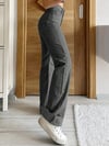 Kadın Açık Mavi Düşük Bel Geniş Paça (Wide Leg) Jean Pantolon — Rahat Kalıp Günlük Denim