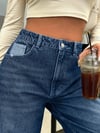 Kadın Yüksek Bel Geniş Paça (Wide Leg) Jean Pantolon — Rahat Kalıp Günlük Denim