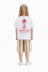 Türkiye Baskılı Oversize Çocuk Tişört – World Cup Temalı Pamuklu Kısa Kollu T-Shirt Dünya Kupası 