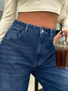 Yüksek Bel Bol Paça Kadın Jean Pantolon – Günlük Rahat Kesim Denim