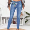 Yüksek Bel Skinny LİKRALI  Fit Kadın Jean Pantolon – Esnek Dar Kesim Günlük Denim