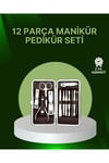 12 Parçalık Özel Deri Çantalı Kişisel Bakım Seti
