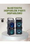1200 mAh Şarjlı LED Işıklı Bluetooth Hoparlör – FM Radyolu, Hafıza Kart Destekli