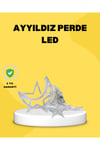 126 Led Yıldız Ay Figürlü Perde Işık Romantik Ambiyans