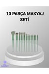 13 Parça Makyaj Fırça Seti – Ergonomik, Dökülme Yapmayan, Taşınabilir