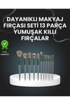 13'lü Fiber Kıllı Yumuşak Makyaj Fırçası Seti Taşınabilir ve Ergonomik Tasarım