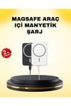 15W Kablosuz Şarj Destekli MagSafe Araç Tutucu Havalandırma Klipsli