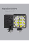 16 LED Off-Road Çalışma Lambası – Alüminyum Gövde, Suya ve Darbeye Dayanıklı, 12/24V