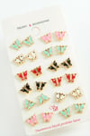 1610636749 Benekli Kelebek Mineli (213606) Minik Küpe-Renkli