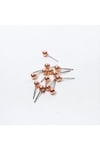1614507749 Roz Renk Metal Top Küpe (220745) 50 Gram-Roz-1