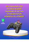 2.4 İnç Ekranlı 500 Oyunlu Taşınabilir Retro Oyun Konsolu, Şarjlı El Tipi Mini