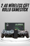 2.4g Uyumlu Kablosuz Çift Kol Atari Retro 20000 Oyun Game Stick